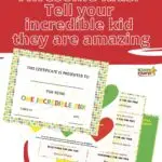 This image is a printable certificate and coupons for parents to give to their kids to show appreciation and love.
