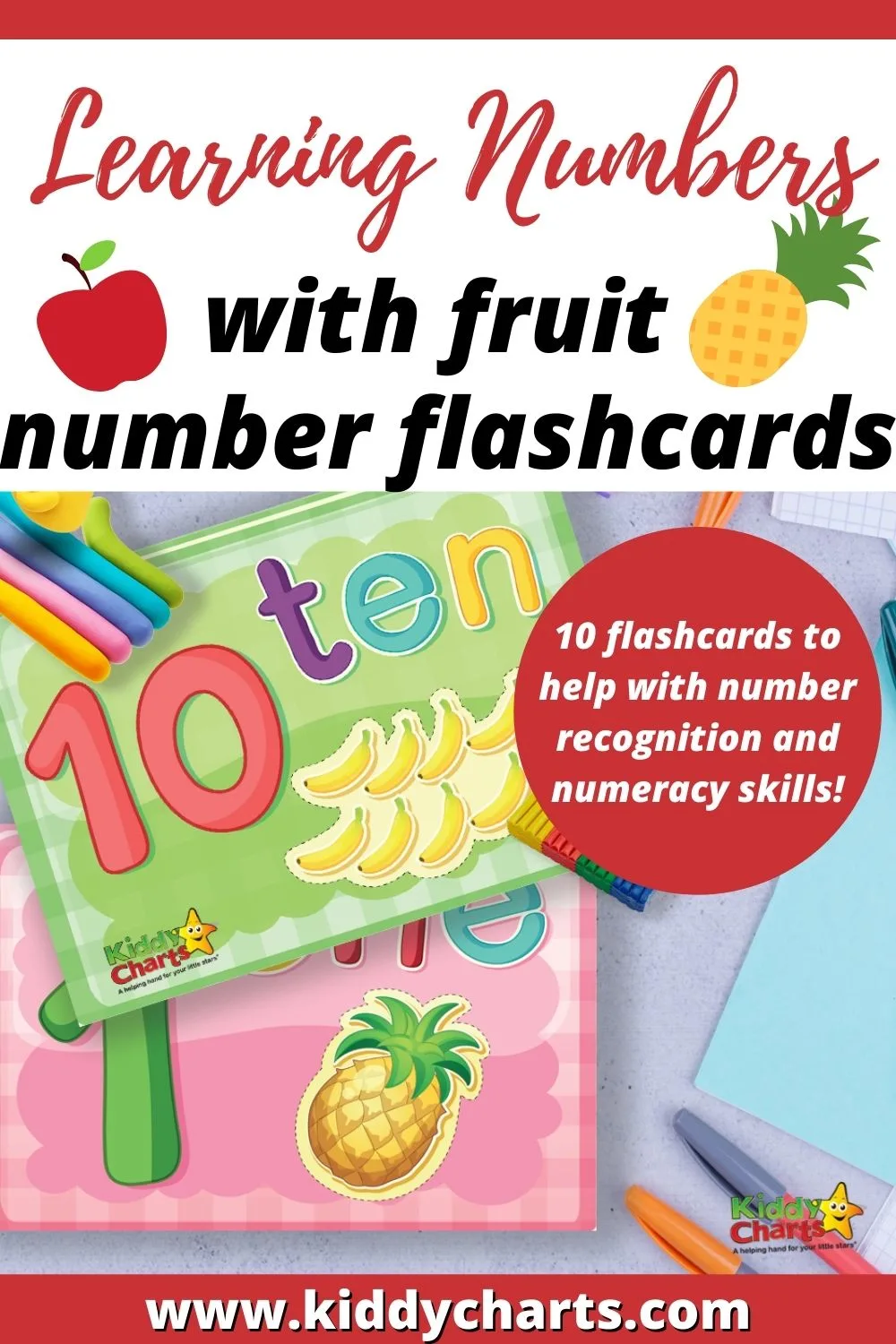 Learning Numbers with Fruit Number Flashcards