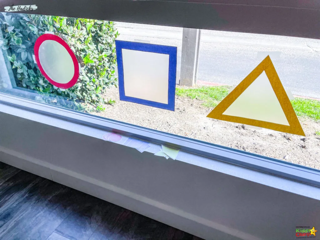 Activities for toddlers making window art