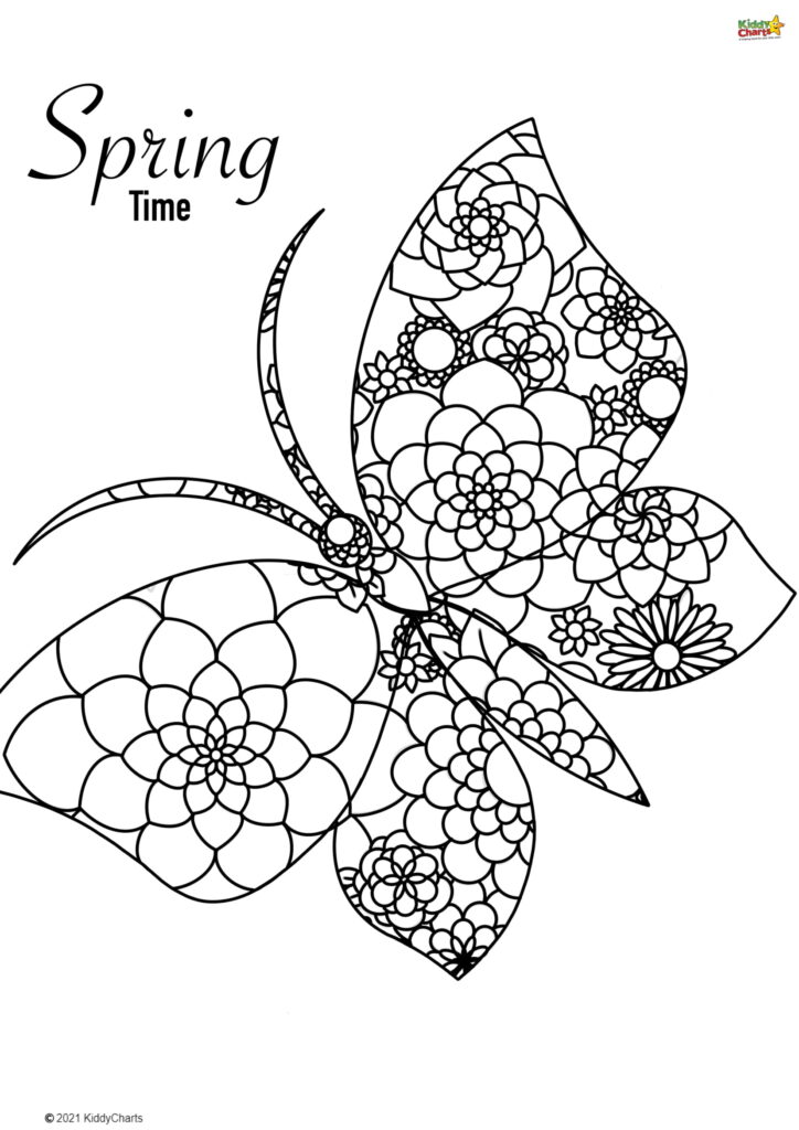 Spring Coloring Pages - Fun Printable - kiddycharts.com