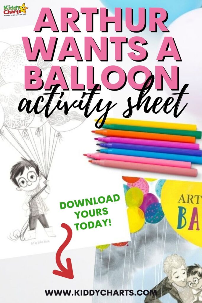 Arthur wants a balloon activity sheet