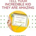 This image is a certificate of recognition for an "incredible kid", presented by Kiddy Charts.