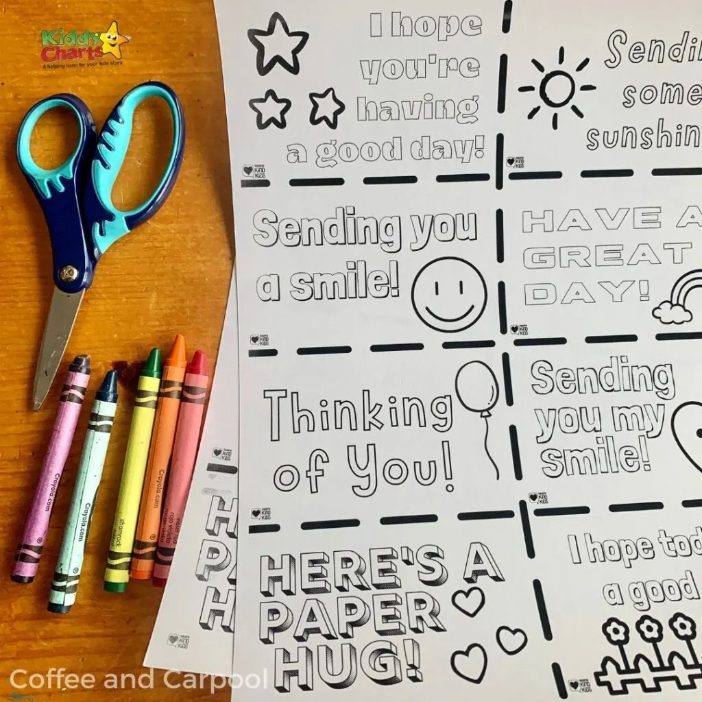 Ideas for kids kindness note cards 