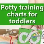 Rachel is using a free printable potty training chart to track their progress.