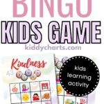 Children are playing a game of Kindness Bingo, which is an educational activity inspired by the book "Create Your Own Kindness" by author Becky Goddard-Hill.