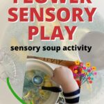 Kiddy Charts FLOWER SENSORY PLAY sensory soup activity ETTAY TEAM STEIN FOR KIDDYCHARTS.COM.