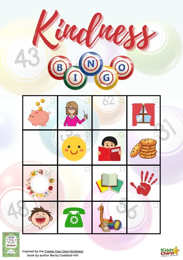 Kindness bingo game it's fun for all