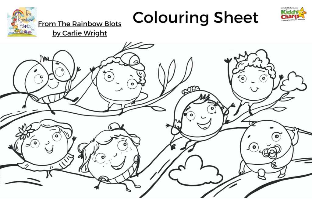 Rainbow colouring pages