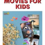 A chart is being presented that lists the best animal movies for kids, such as "Free Willy" and "Ratatouille", as well as a description of the movie "The Secret of Roan Inish" which is described as "pure magic".