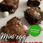 MUMMY VS WORK FOR KIDDYCHARTS.COM click through for recipe! mint egy BROWNIES Kiddy Charts.