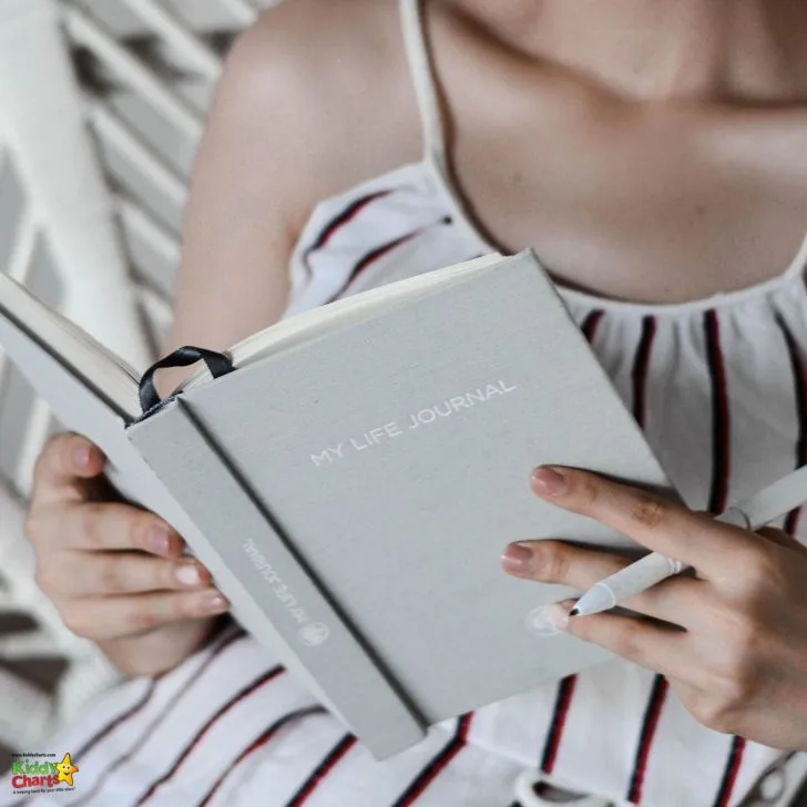 A person is reading a book.