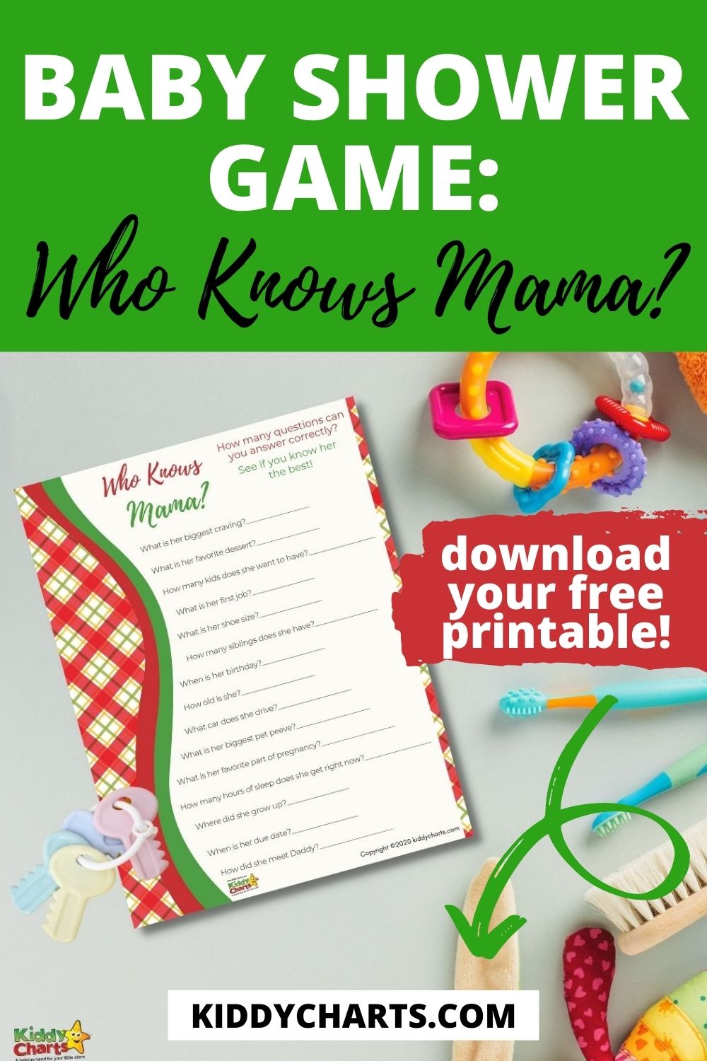 Baby Shower game: Who knows Mama?