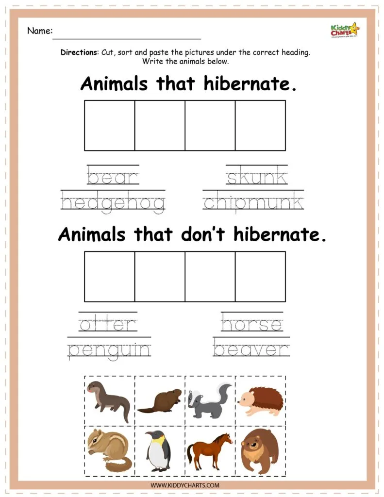 Learn about hibernating animals 