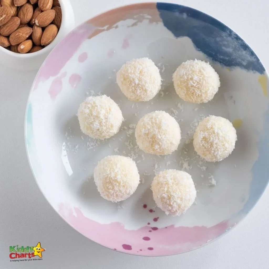 White chocolate coconut truffles