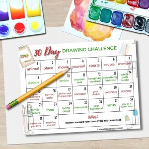 30 Day Drawing Challenge 2021 - kiddycharts.com