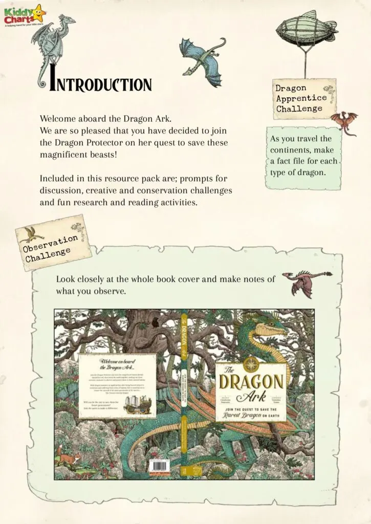 The Dragon Ark worksheets introduction