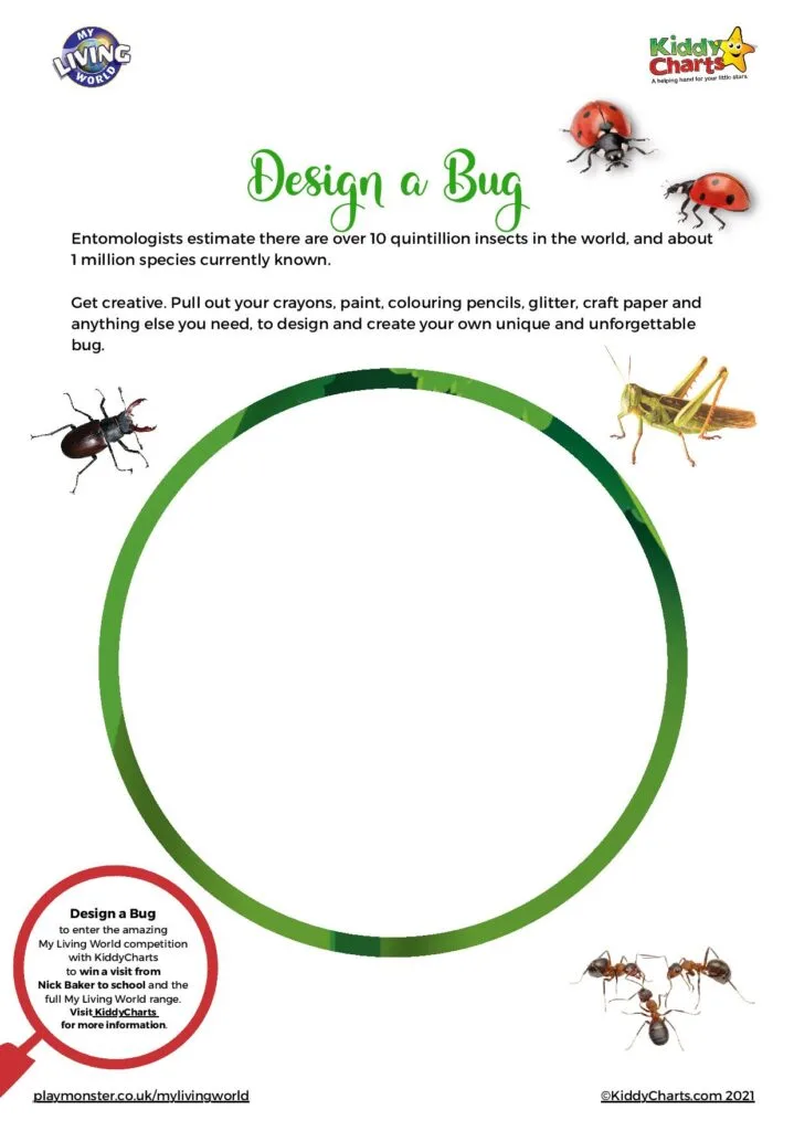 Bug worksheets with My Living World 