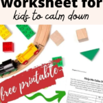 calm down worksheet