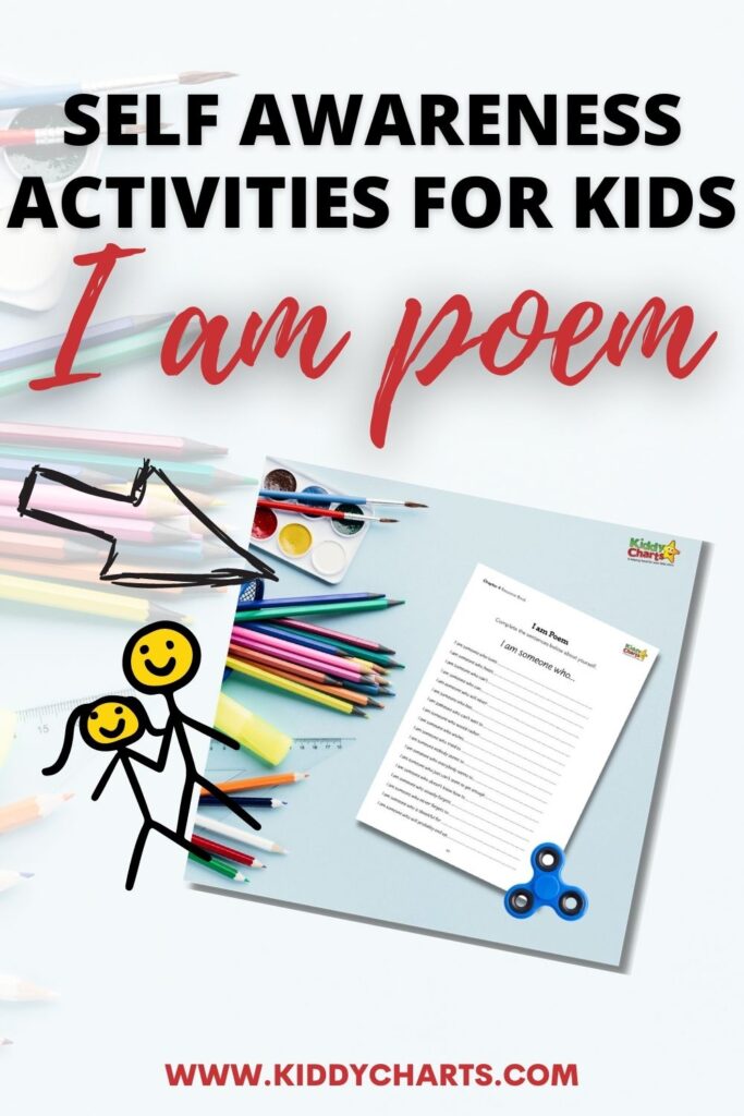 Self awareness-activities for kids: I am a poem