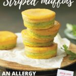 A family is making striped muffins with a recipe from Allergy Sense for Families, a practical guide for kids with allergies.
