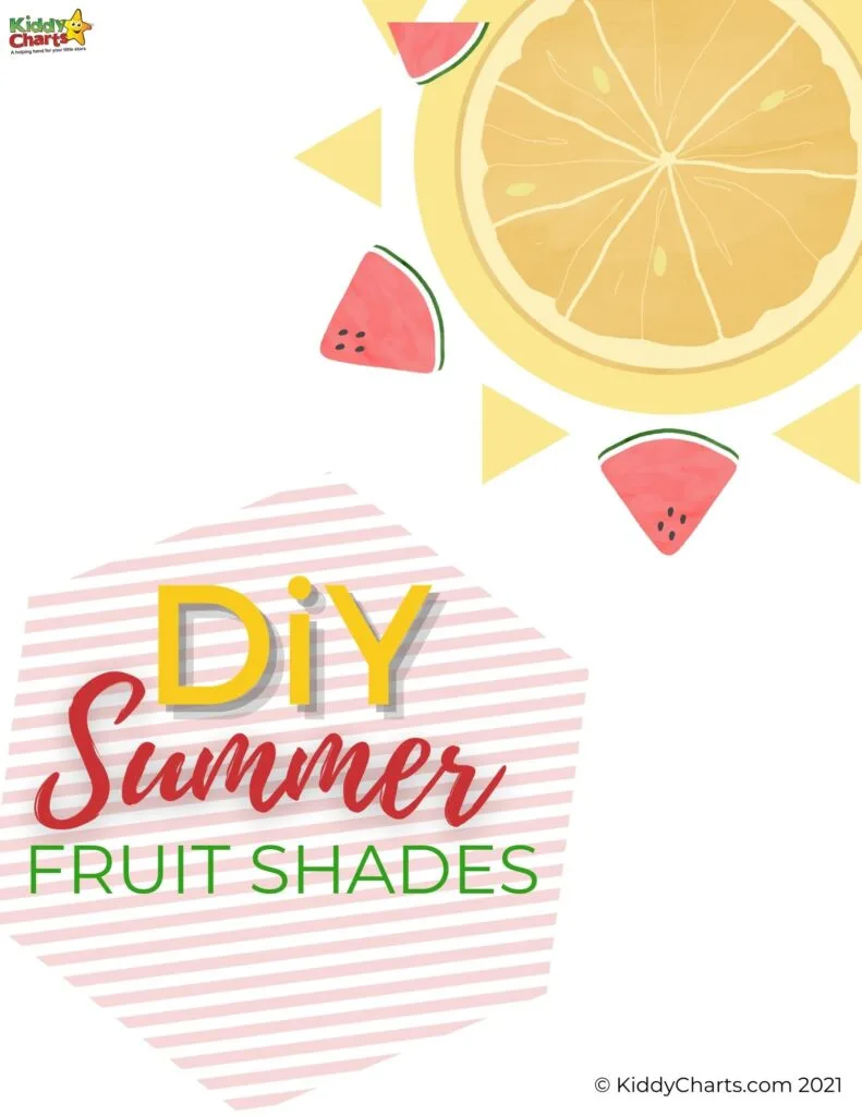DIY summer fruit shades printables