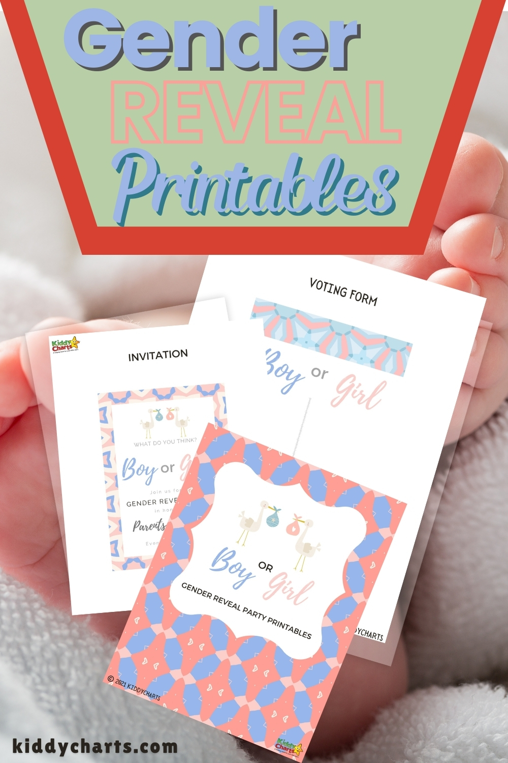 Gender reveals: Party printables and invitation
