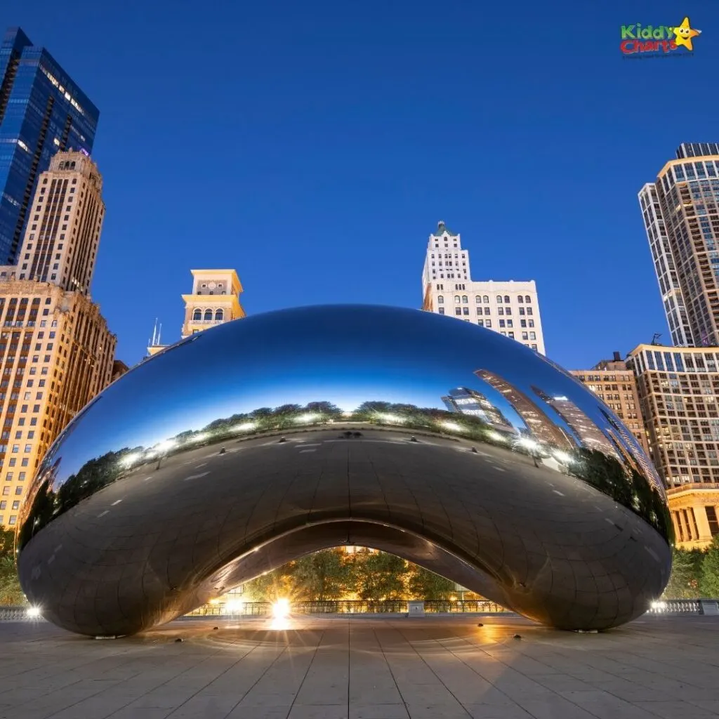 Things to do with Kids in Chicago cloud gate