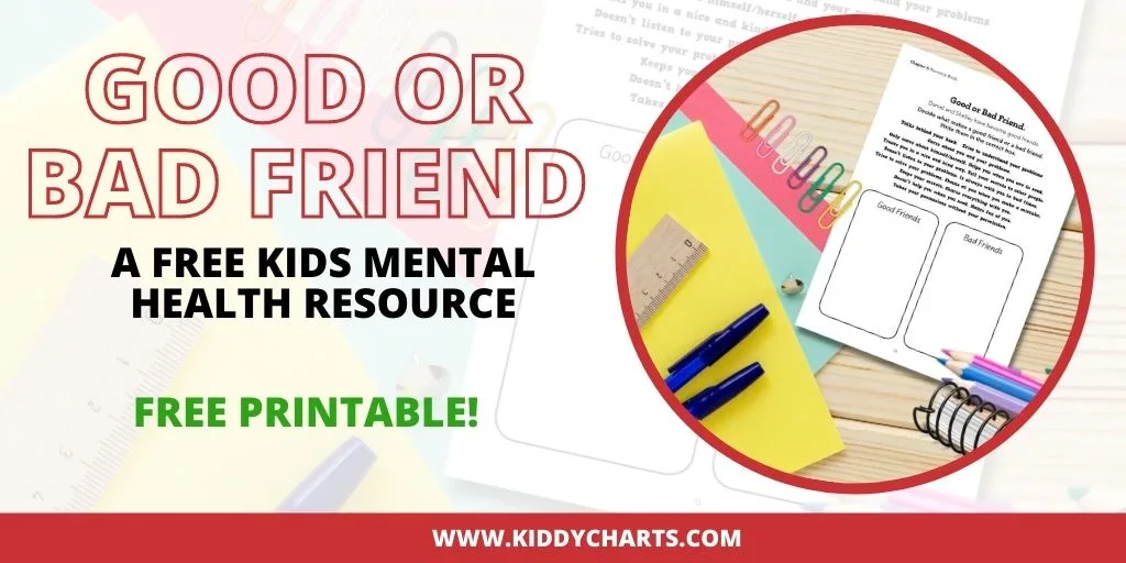 Good friend activity printable for kids