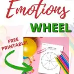This image is a printable wheel that helps children identify and express their emotions.