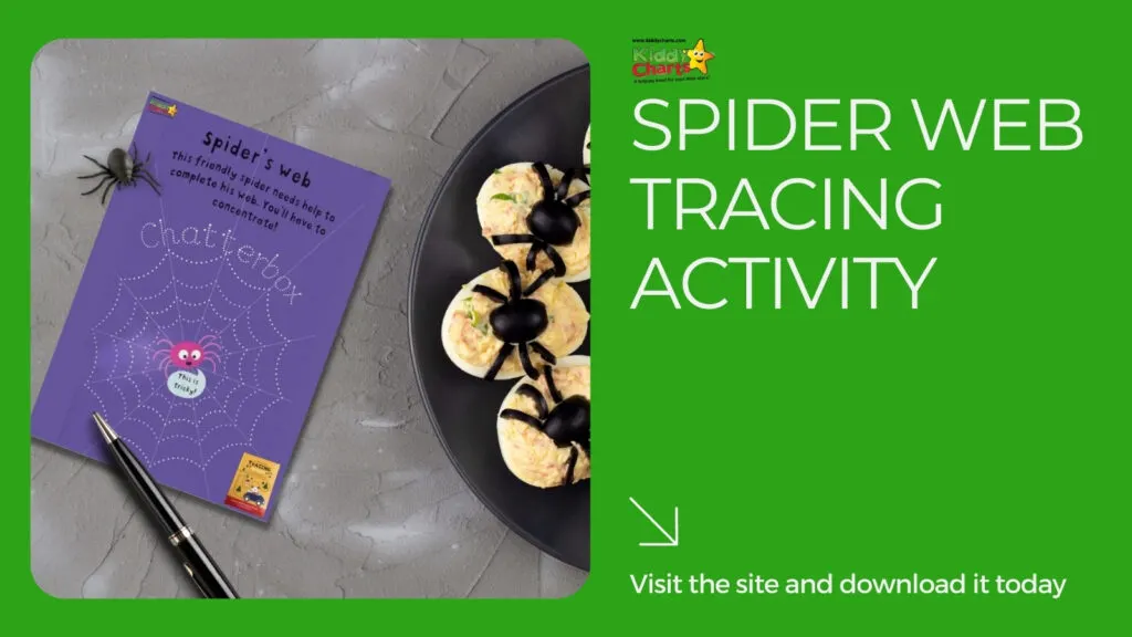 Personalised books spider web tracing activity