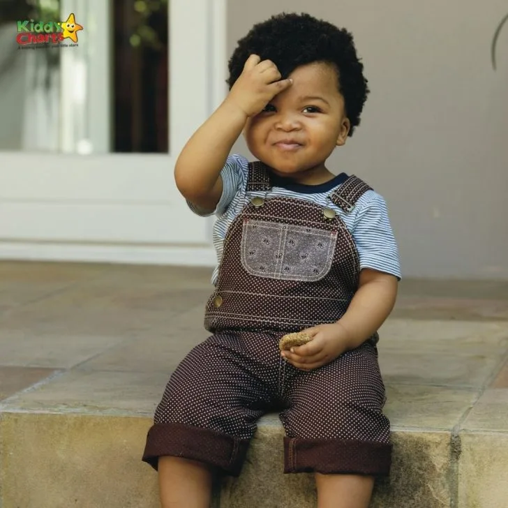 A child sitting on the ground.
