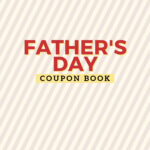 This image is promoting a Father's Day coupon book from KiddyCharts.com for 2021.