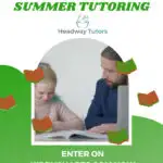 This image is promoting a competition on KiddyCharts.com to win £3601-2-1 worth of summer tutoring from Headway Tutors.