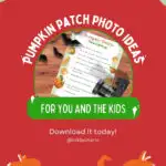 People are taking photos at a pumpkin patch and downloading a guide to help them capture the best photos.