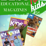 This image is advertising a children's magazine that covers a variety of topics, including animals, geography, ecology, and more, with fun activities, competitions, and role models.