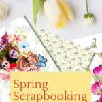 The image is showing a variety of scrapbooking materials for people to use in order to create a scrapbook for 2021.