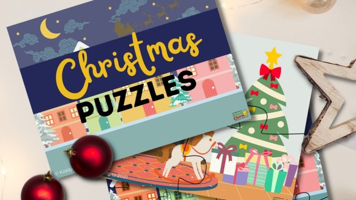 A group of people are gathering to celebrate Christmas by completing puzzles and charts at Kiddy FES-2027.