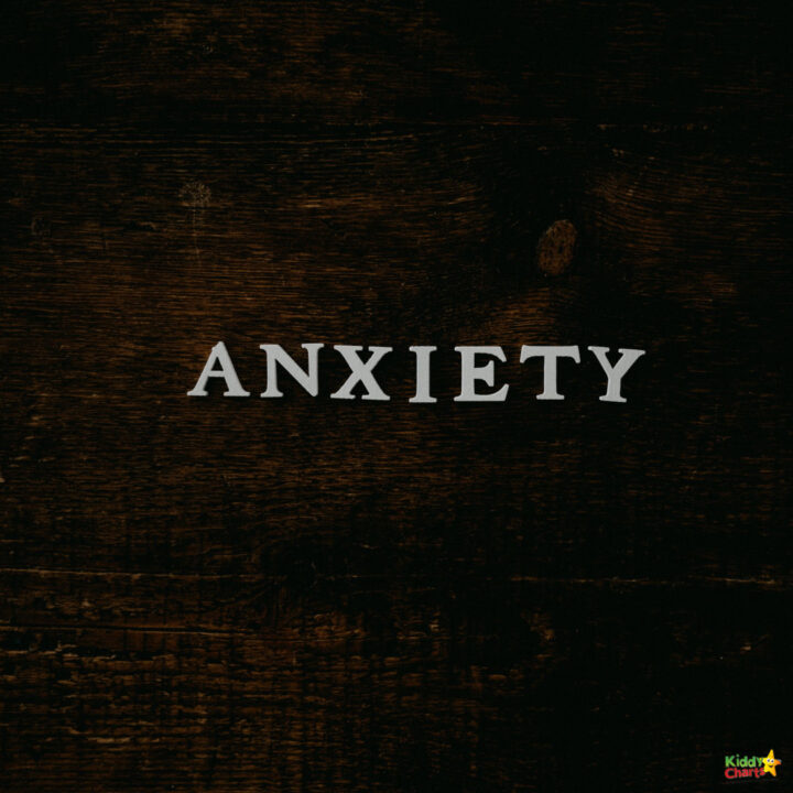 The image shows a chart that is used to measure a child's level of anxiety.