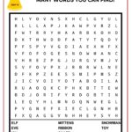 In this image, the viewer is invited to find as many words as they can related to the festive season in a word search.