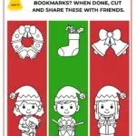 Santa is encouraging people to help color elf bookmarks and share them with friends.