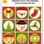 In this image, people are encouraged to play a memory matching game to test their memory skills, with the help of Santa Claus.