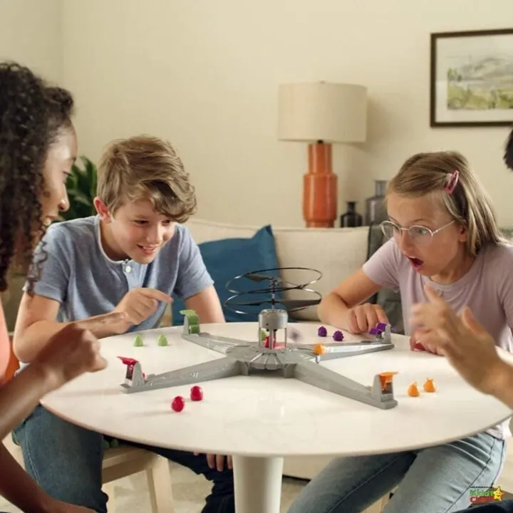 A group is playing a board game.