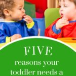 This image is promoting Kiddy Charts' five reasons why toddlers need a booster seat, and encourages viewers to visit their website to learn more.