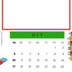 This image is a calendar for July 2021, showing the dates of the month and the days of the week.