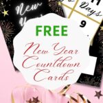 The image is counting down the days until the new year with free cards.