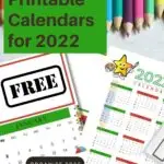 This image is offering free printable calendars for 2022, as well as free downloads for members of the Time to Pee website.