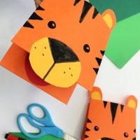 Tiger papercraft for Chinese New Year