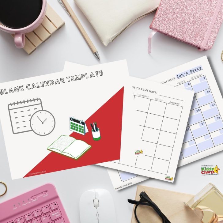 This image is a blank calendar template with reminders of an event on Saturday 14th and Saturday 21st.