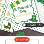 A chart is being used to play a memory game for St. Patrick's Day.