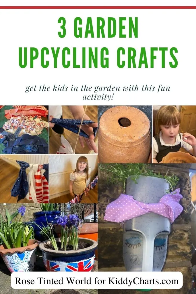 3 Garden Upcycling Crafts - Get Your Garden Summer Ready #31daysofactivities